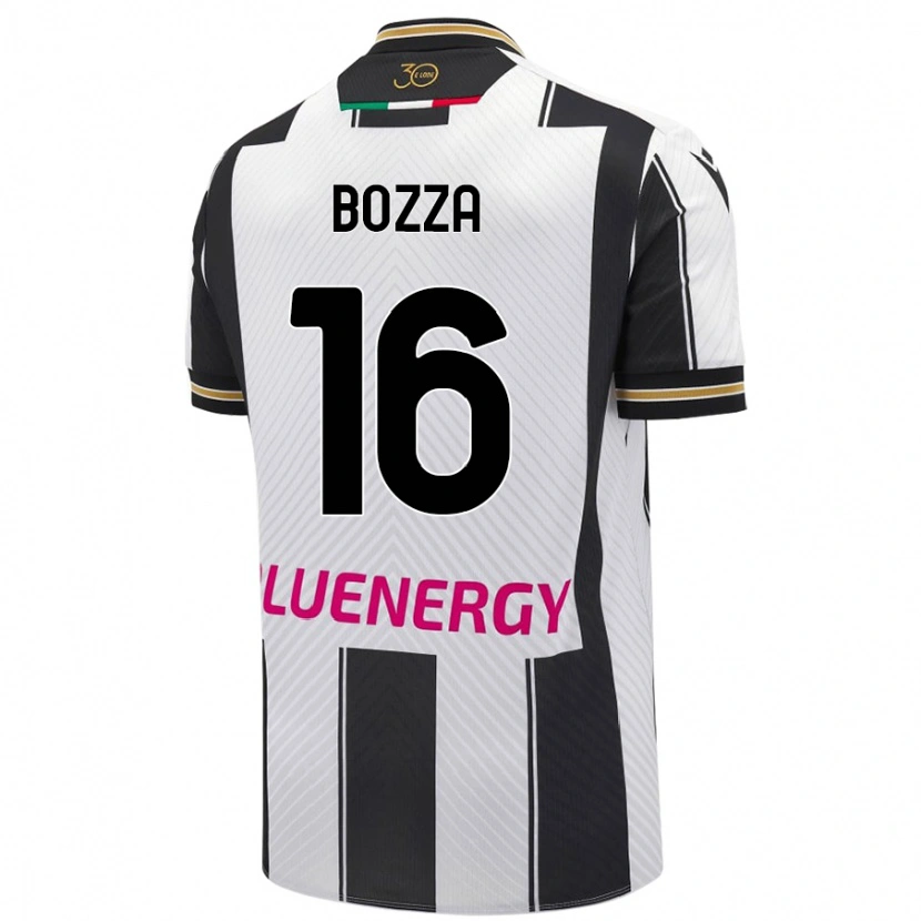 Danxen Kinderen Mattia Bozza #16 Wit Zwart Thuisshirt Thuistenue 2024/25 T-Shirt