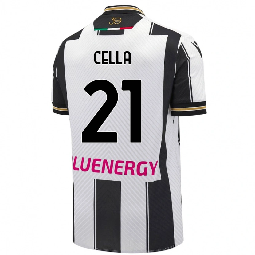 Danxen Kinderen Leonardo Cella #21 Wit Zwart Thuisshirt Thuistenue 2024/25 T-Shirt