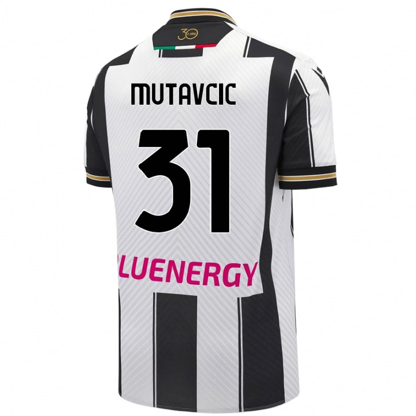 Danxen Kinderen Jan Mutavcic #31 Wit Zwart Thuisshirt Thuistenue 2024/25 T-Shirt