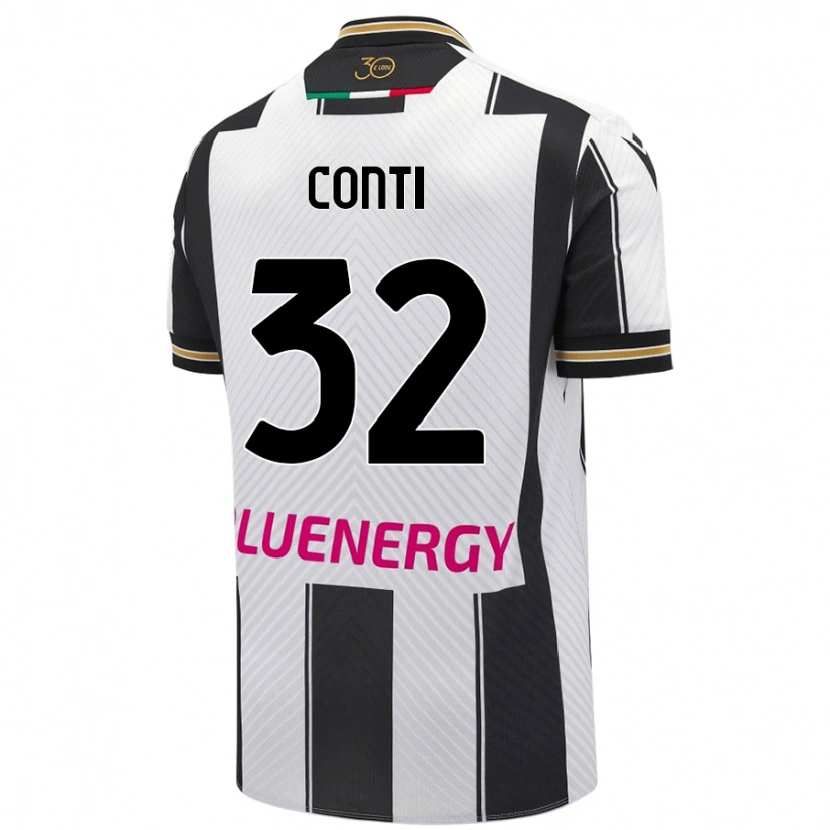 Danxen Kinderen Manuel Conti #32 Wit Zwart Thuisshirt Thuistenue 2024/25 T-Shirt