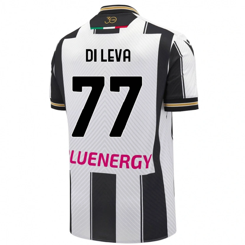 Danxen Kinderen Vincenzo Di Leva #77 Wit Zwart Thuisshirt Thuistenue 2024/25 T-Shirt