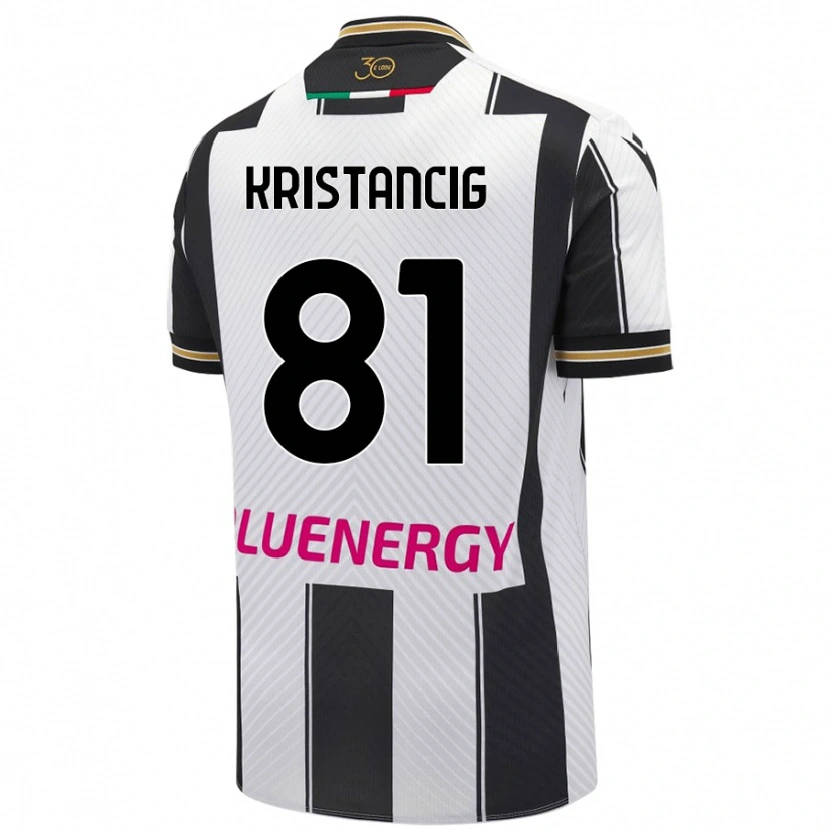 Danxen Kinderen Luca Kristancig #81 Wit Zwart Thuisshirt Thuistenue 2024/25 T-Shirt