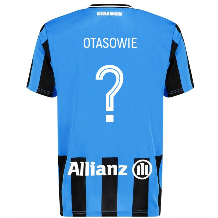 Danxen Kinderen Owen Otasowie #0 Hemelsblauw Zwart Thuisshirt Thuistenue 2024/25 T-Shirt