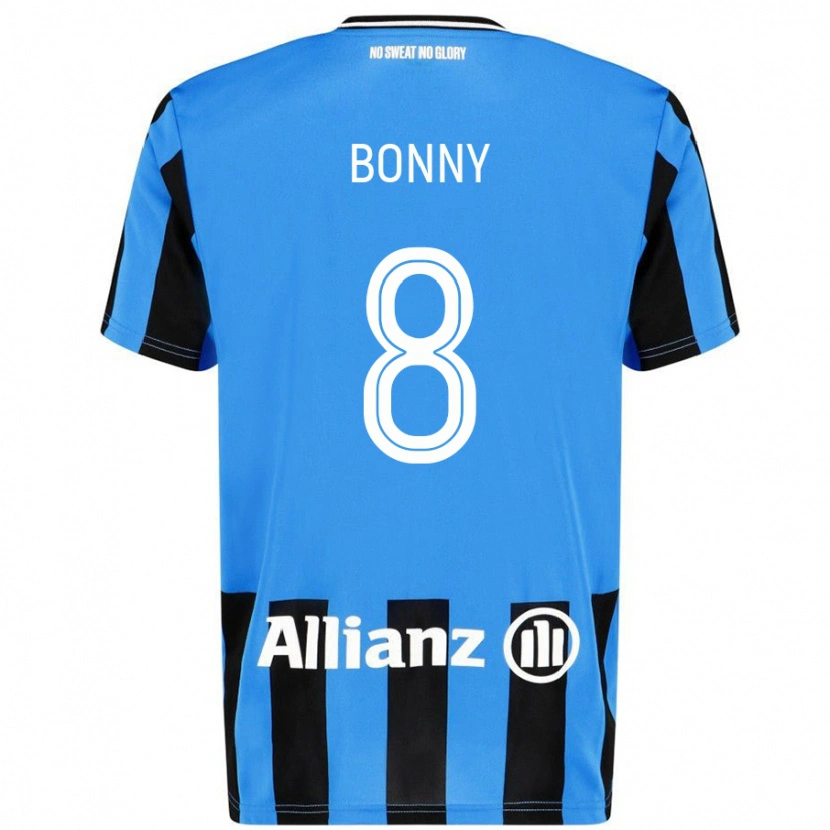 Danxen Kinderen Chionne Bonny #8 Hemelsblauw Zwart Thuisshirt Thuistenue 2024/25 T-Shirt