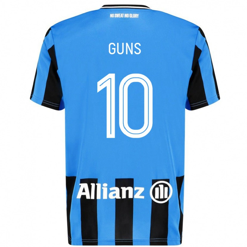 Danxen Kinderen Celien Guns #10 Hemelsblauw Zwart Thuisshirt Thuistenue 2024/25 T-Shirt