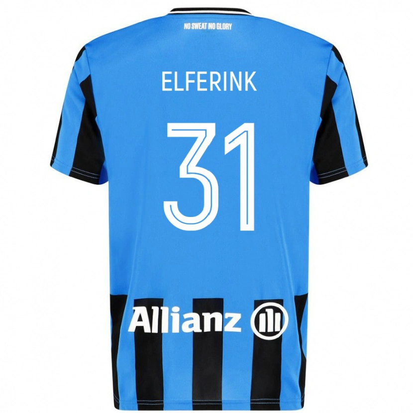 Danxen Kinderen Marie Elferink #31 Hemelsblauw Zwart Thuisshirt Thuistenue 2024/25 T-Shirt