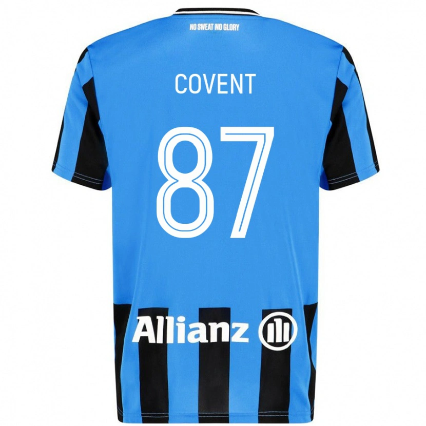 Danxen Kinderen Jorijn Covent #87 Hemelsblauw Zwart Thuisshirt Thuistenue 2024/25 T-Shirt