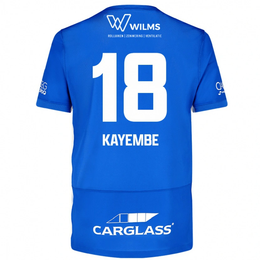 Danxen Kinderen Joris Kayembe #18 Blauw Thuisshirt Thuistenue 2024/25 T-Shirt