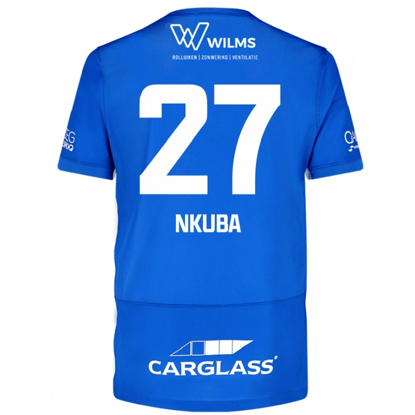 Danxen Kinderen Ken Nkuba #27 Blauw Thuisshirt Thuistenue 2024/25 T-Shirt