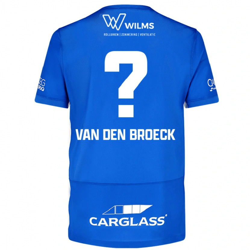 Danxen Kinderen Kobe Van Den Broeck #0 Blauw Thuisshirt Thuistenue 2024/25 T-Shirt