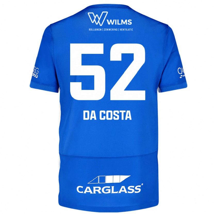 Danxen Kinderen Wilson Da Costa #52 Blauw Thuisshirt Thuistenue 2024/25 T-Shirt