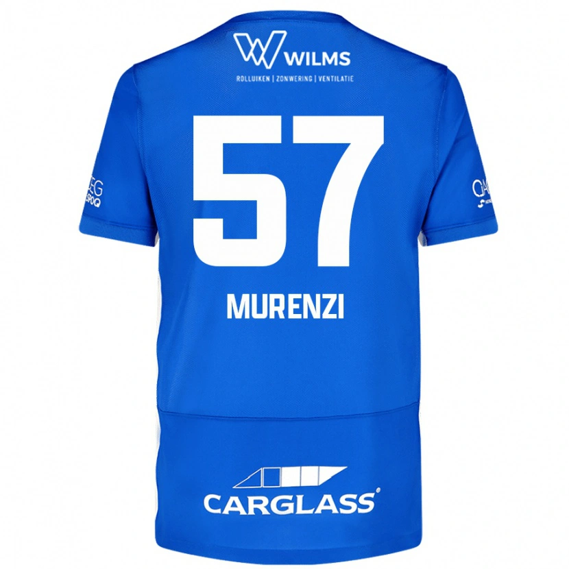 Danxen Kinderen Aaron Murenzi #57 Blauw Thuisshirt Thuistenue 2024/25 T-Shirt