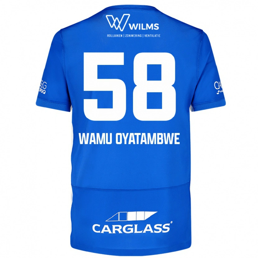 Danxen Kinderen Matthias Wamu Oyatambwe #58 Blauw Thuisshirt Thuistenue 2024/25 T-Shirt