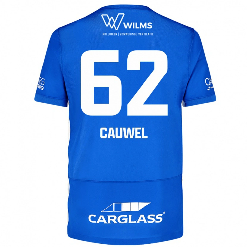 Danxen Kinderen Michiel Cauwel #62 Blauw Thuisshirt Thuistenue 2024/25 T-Shirt