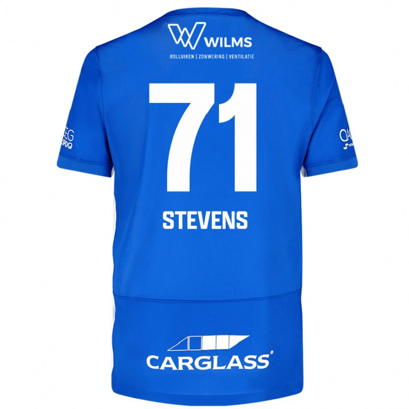 Danxen Kinderen Brent Stevens #71 Blauw Thuisshirt Thuistenue 2024/25 T-Shirt