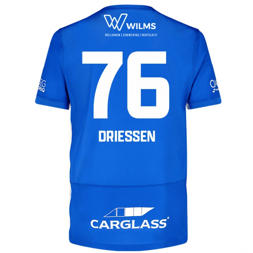 Danxen Kinderen Jelle Driessen #76 Blauw Thuisshirt Thuistenue 2024/25 T-Shirt