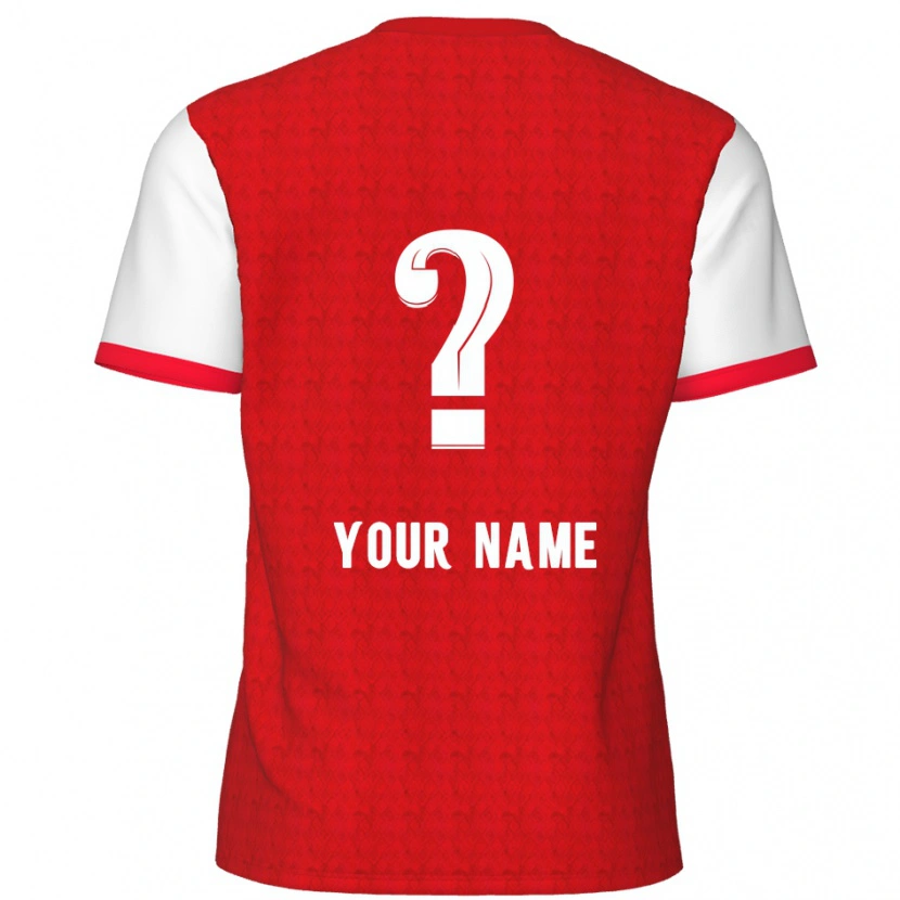 Danxen Kinderen Uw Naam #0 Rood Wit Thuisshirt Thuistenue 2024/25 T-Shirt