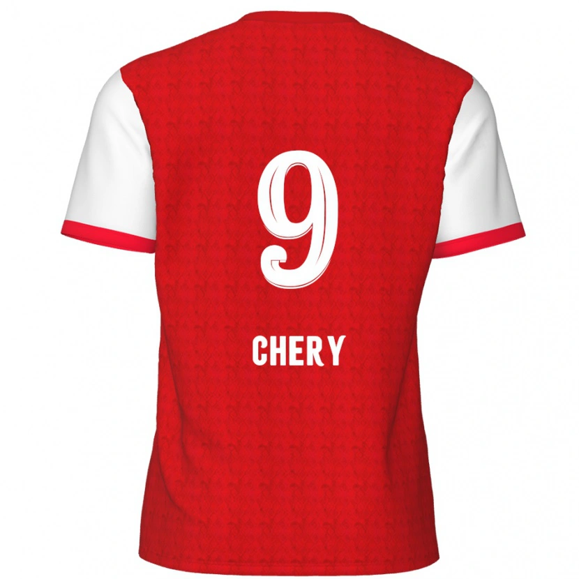 Danxen Kinderen Tjaronn Chery #9 Rood Wit Thuisshirt Thuistenue 2024/25 T-Shirt