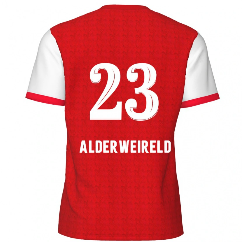 Danxen Kinderen Toby Alderweireld #23 Rood Wit Thuisshirt Thuistenue 2024/25 T-Shirt