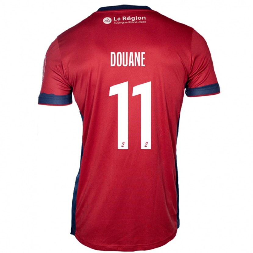 Danxen Kinderen Maïdine Douane #11 Licht Bordeauxrood Thuisshirt Thuistenue 2024/25 T-Shirt