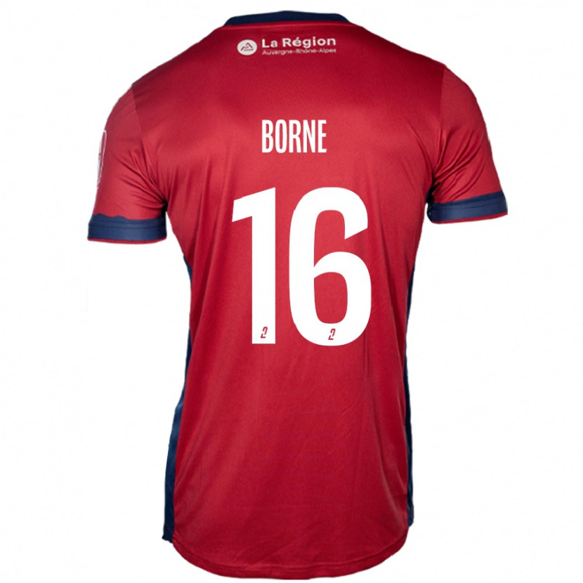 Danxen Kinderen Théo Borne #16 Licht Bordeauxrood Thuisshirt Thuistenue 2024/25 T-Shirt