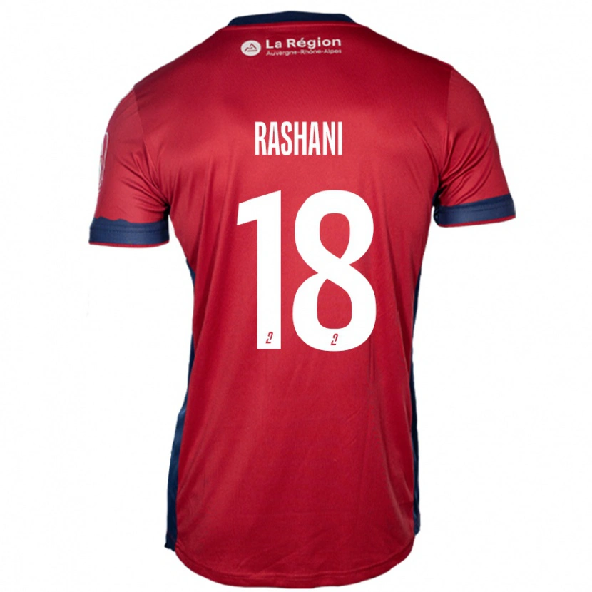 Danxen Kinderen Elbasan Rashani #18 Licht Bordeauxrood Thuisshirt Thuistenue 2024/25 T-Shirt