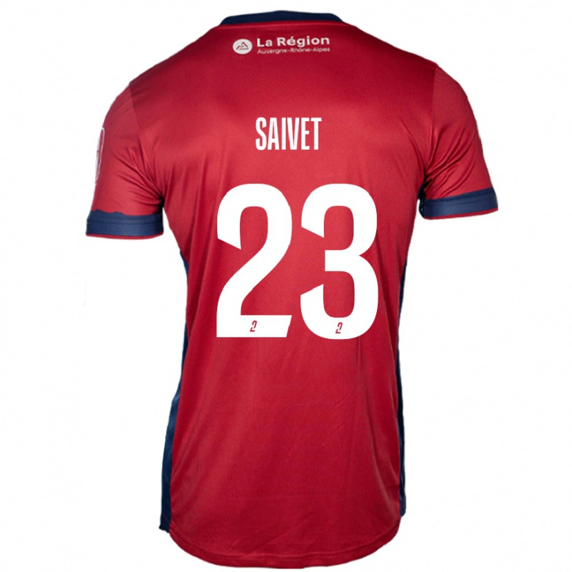 Danxen Kinderen Henri Saivet #23 Licht Bordeauxrood Thuisshirt Thuistenue 2024/25 T-Shirt