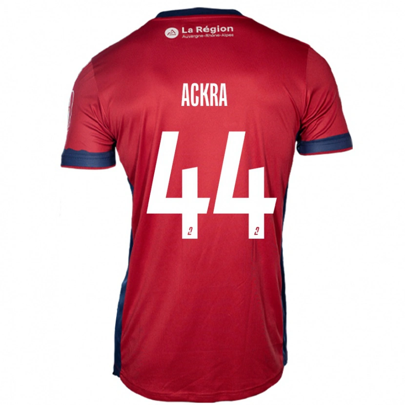 Danxen Kinderen Allan Ackra #44 Licht Bordeauxrood Thuisshirt Thuistenue 2024/25 T-Shirt