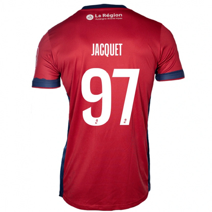 Danxen Kinderen Jérémy Jacquet #97 Licht Bordeauxrood Thuisshirt Thuistenue 2024/25 T-Shirt