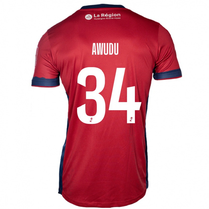 Danxen Kinderen Sumaila Awudu #34 Licht Bordeauxrood Thuisshirt Thuistenue 2024/25 T-Shirt