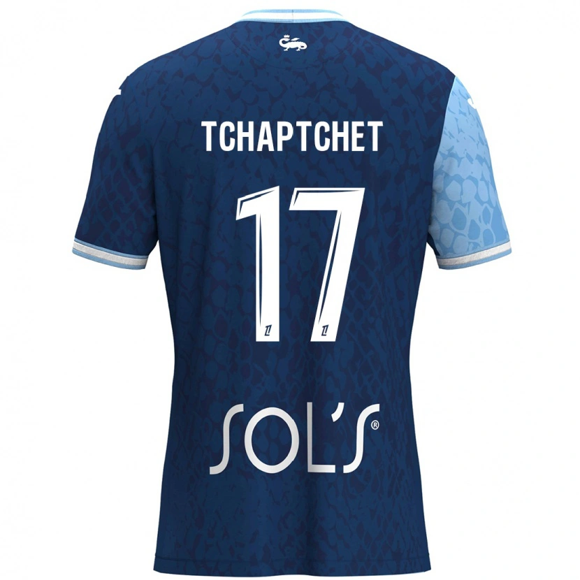 Danxen Kinderen Chanel Tchaptchet #17 Hemelsblauw Donkerblauw Thuisshirt Thuistenue 2024/25 T-Shirt