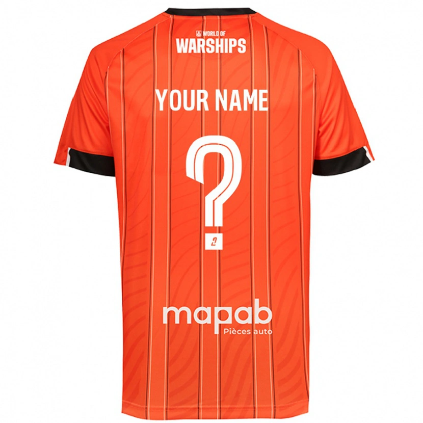 Danxen Kinderen Uw Naam #0 Oranje Thuisshirt Thuistenue 2024/25 T-Shirt