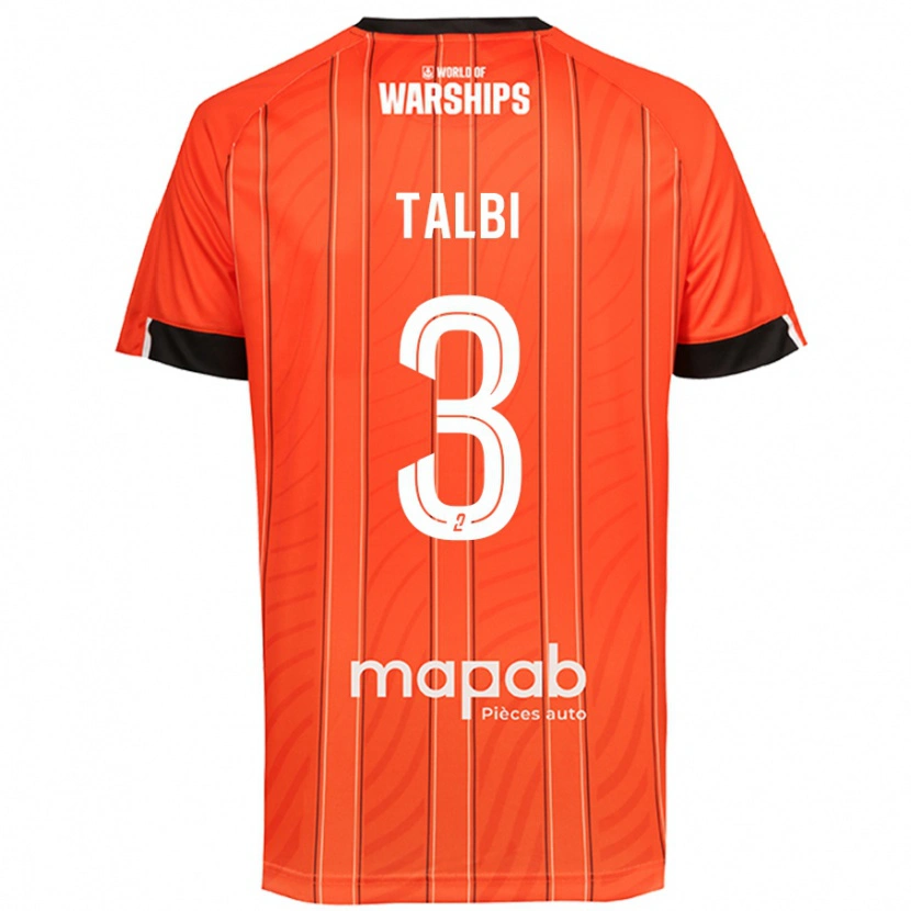 Danxen Kinderen Montassar Talbi #3 Oranje Thuisshirt Thuistenue 2024/25 T-Shirt