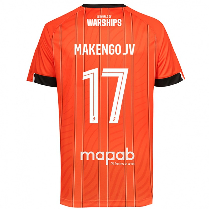 Danxen Kinderen Jean-Victor Makengo #17 Oranje Thuisshirt Thuistenue 2024/25 T-Shirt