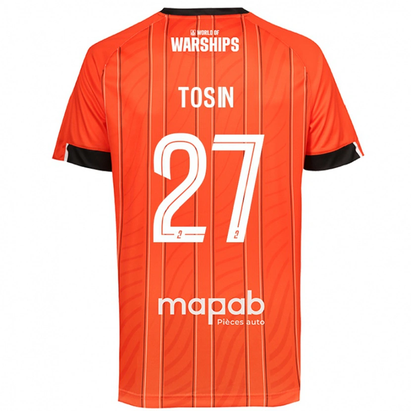 Danxen Kinderen Aiyegun Tosin #27 Oranje Thuisshirt Thuistenue 2024/25 T-Shirt