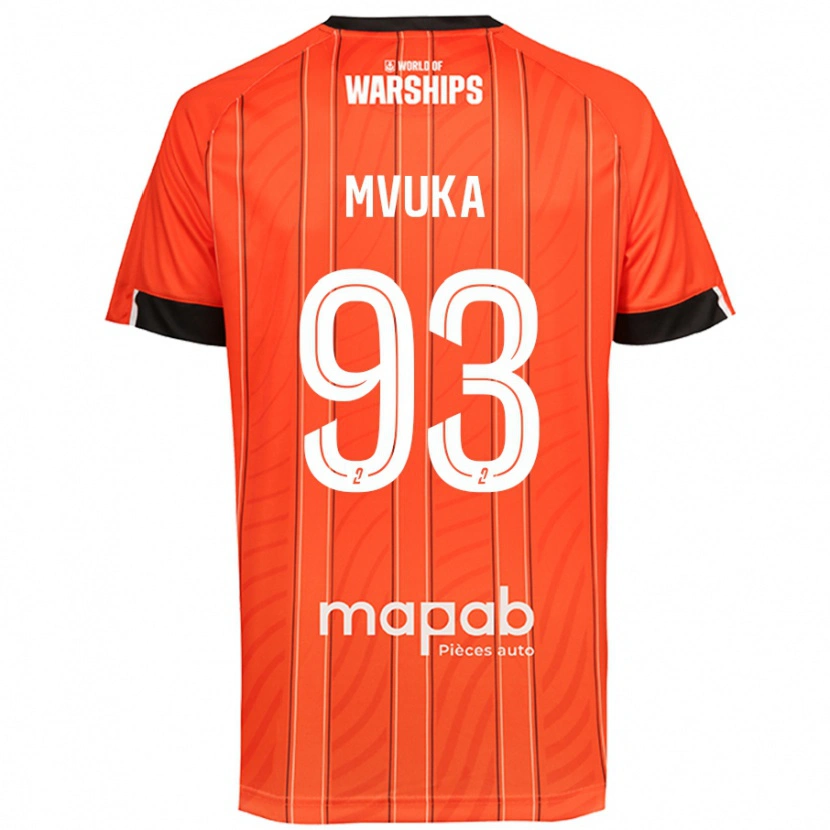 Danxen Kinderen Joel Mvuka #93 Oranje Thuisshirt Thuistenue 2024/25 T-Shirt