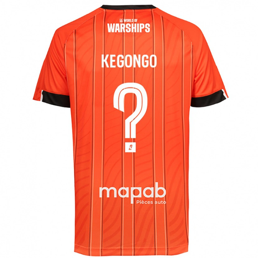 Danxen Kinderen Clarence Kegongo #0 Oranje Thuisshirt Thuistenue 2024/25 T-Shirt