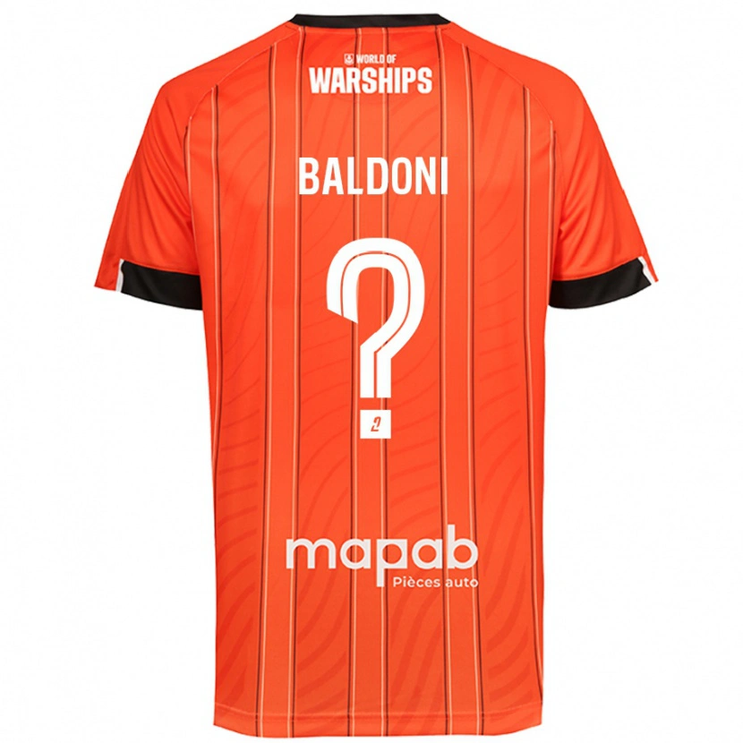 Danxen Kinderen Sohan Baldoni #0 Oranje Thuisshirt Thuistenue 2024/25 T-Shirt