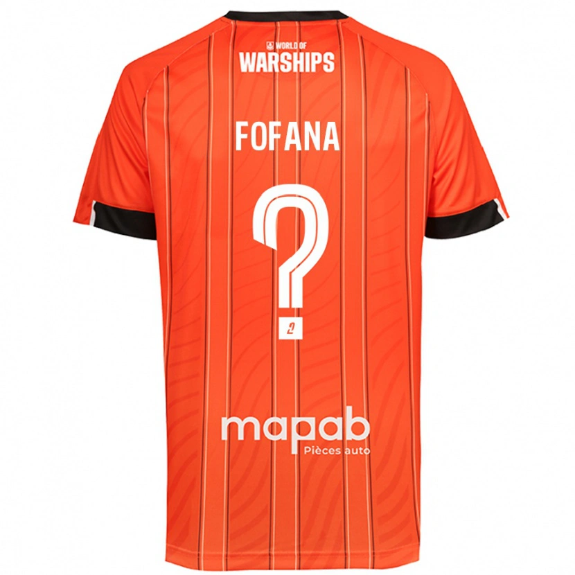 Danxen Kinderen Bahliseny Fofana #0 Oranje Thuisshirt Thuistenue 2024/25 T-Shirt