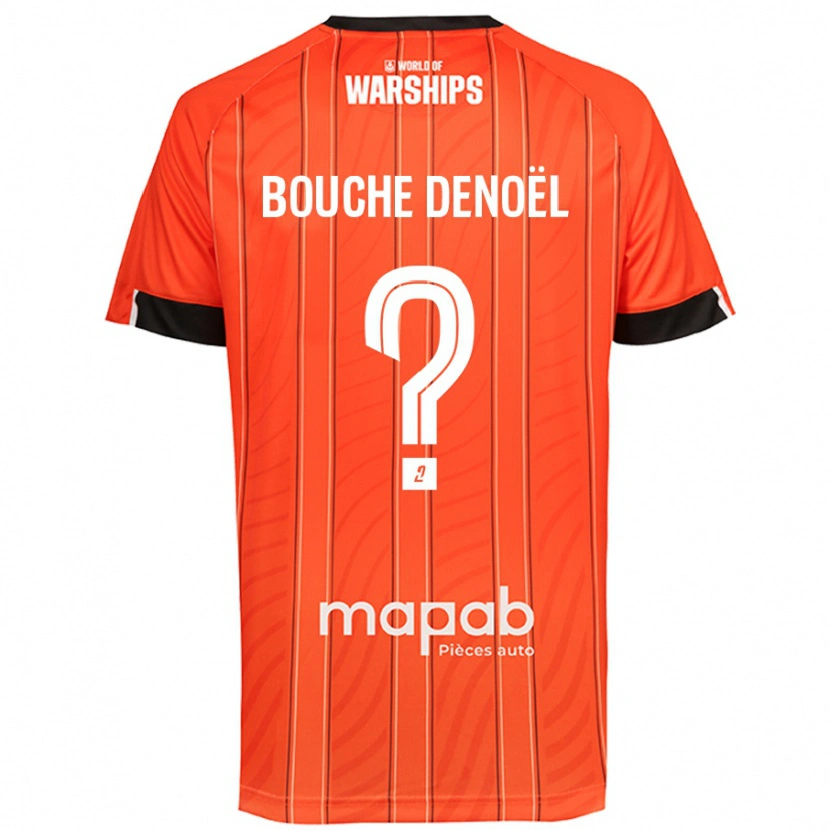 Danxen Kinderen Max Bouche Denoël #0 Oranje Thuisshirt Thuistenue 2024/25 T-Shirt