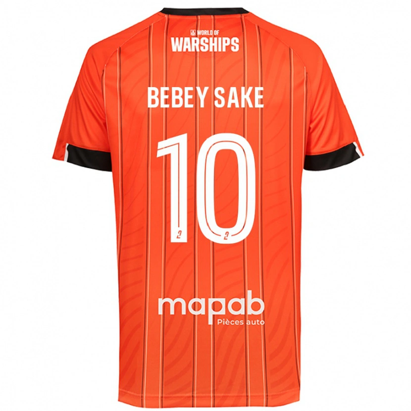 Danxen Kinderen Mattéo Bebey Sake #10 Oranje Thuisshirt Thuistenue 2024/25 T-Shirt