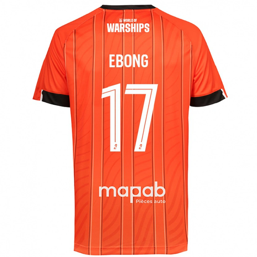 Danxen Kinderen Arthur Ebong #17 Oranje Thuisshirt Thuistenue 2024/25 T-Shirt