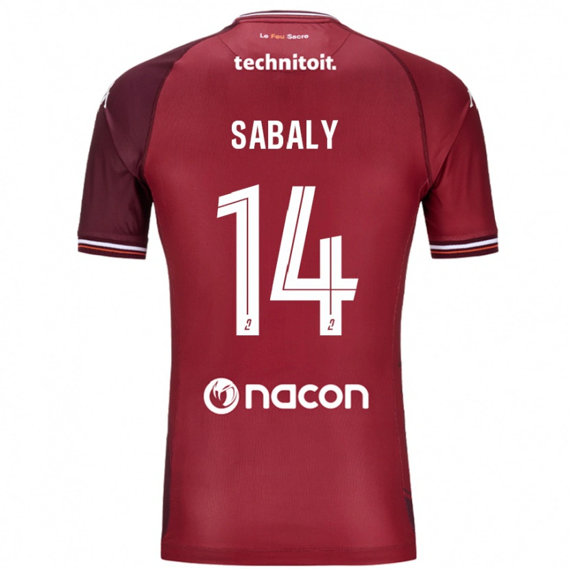 Danxen Kinderen Cheikh Sabaly #14 Rood Granata Thuisshirt Thuistenue 2024/25 T-Shirt