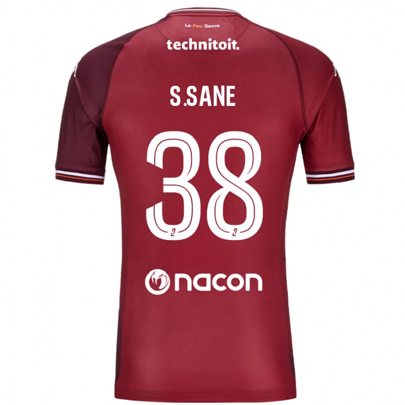 Danxen Kinderen Sadibou Sané #38 Rood Granata Thuisshirt Thuistenue 2024/25 T-Shirt