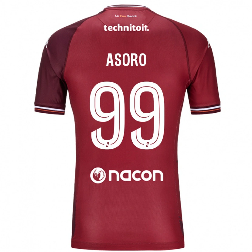 Danxen Kinderen Joel Asoro #99 Rood Granata Thuisshirt Thuistenue 2024/25 T-Shirt