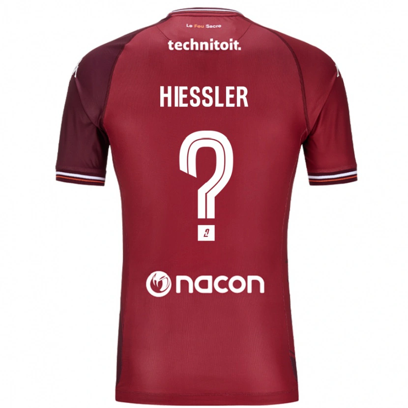 Danxen Kinderen Morgan Hiessler #0 Rood Granata Thuisshirt Thuistenue 2024/25 T-Shirt