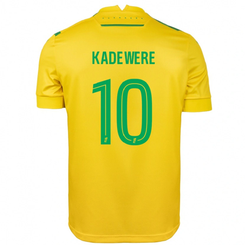 Danxen Kinderen Tino Kadewere #10 Geel Groen Thuisshirt Thuistenue 2024/25 T-Shirt