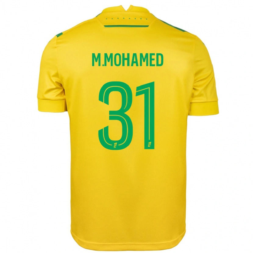 Danxen Kinderen Mostafa Mohamed #31 Geel Groen Thuisshirt Thuistenue 2024/25 T-Shirt