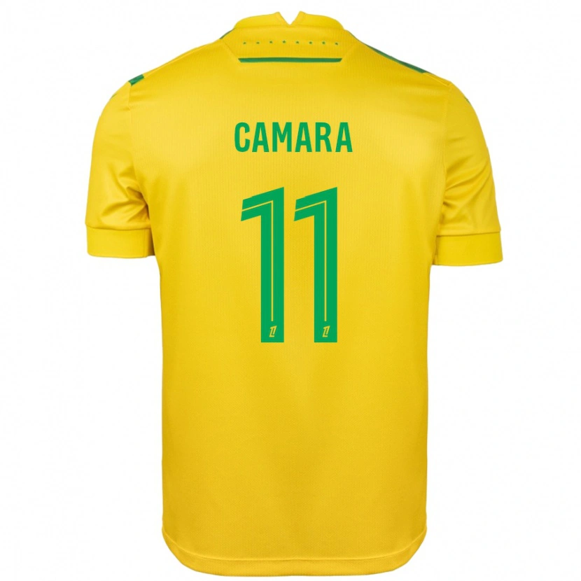 Danxen Kinderen Aboubacar Camara #11 Geel Groen Thuisshirt Thuistenue 2024/25 T-Shirt