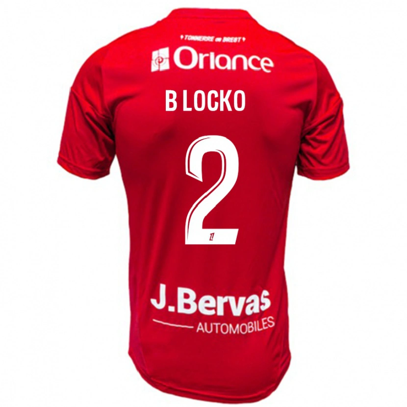 Danxen Kinderen Bradley Locko #2 Rood Wit Thuisshirt Thuistenue 2024/25 T-Shirt